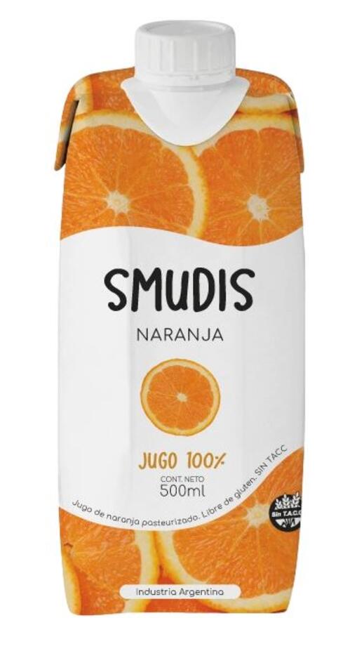 Jugo de Fruta sabor naranja x 500 ml = Smudis