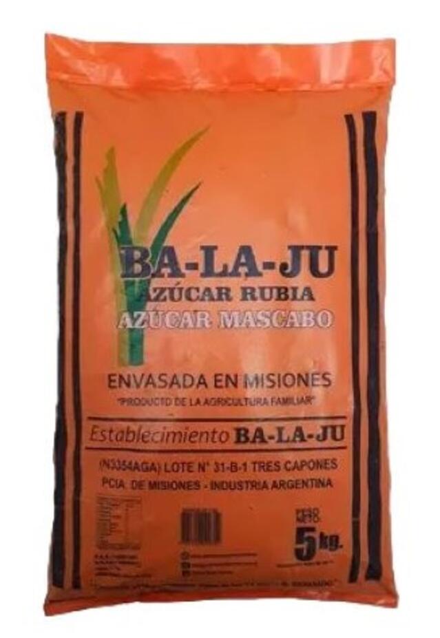 Azucar Mascabo x 5 kg = Balaju