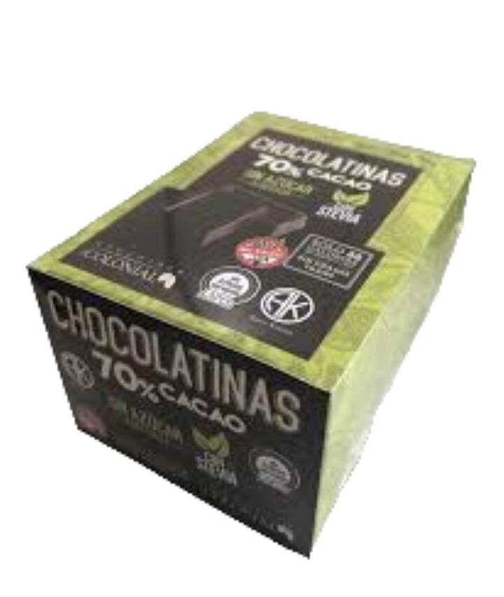 Chocolatinas - Chocolate Con Stevia x 5 gr El Colonial