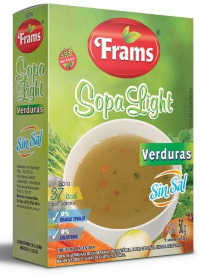 Sopa Verdura Sin Sal x 50 gr Frams