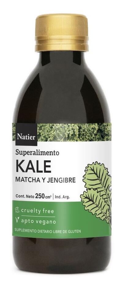 Jugo de Kale + Matcha + Jengibre x 250 cc - Natier