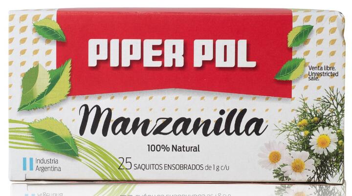 Te Manzanilla x 25 saq = Piperpol