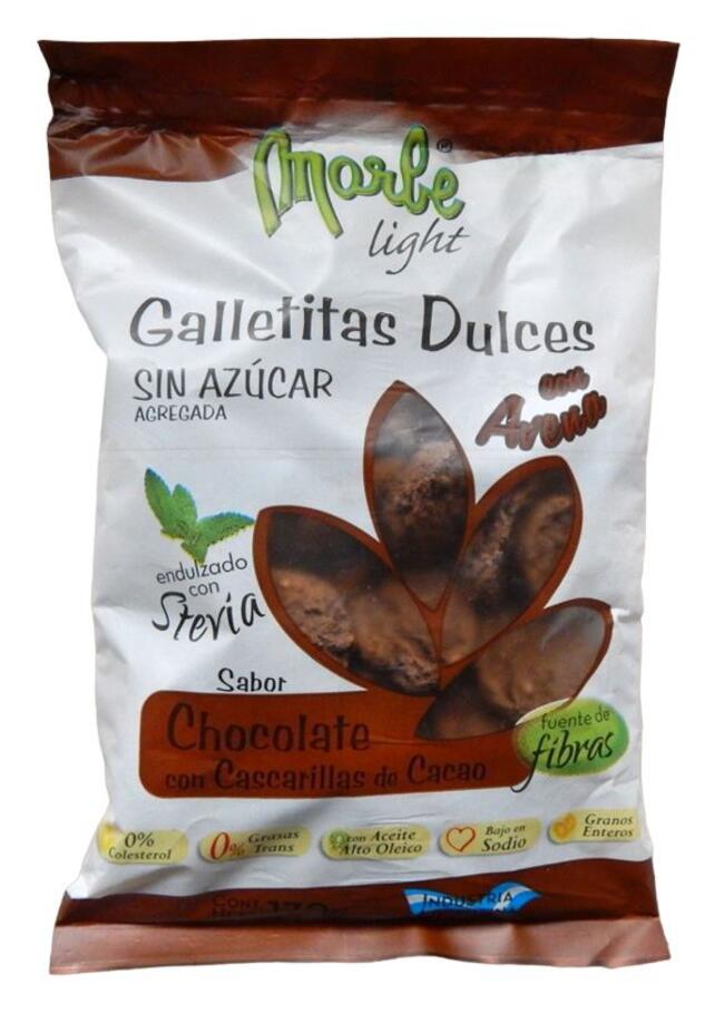 Galletitas Sabor Chocolate con Stevia x 185 gr - Marbe