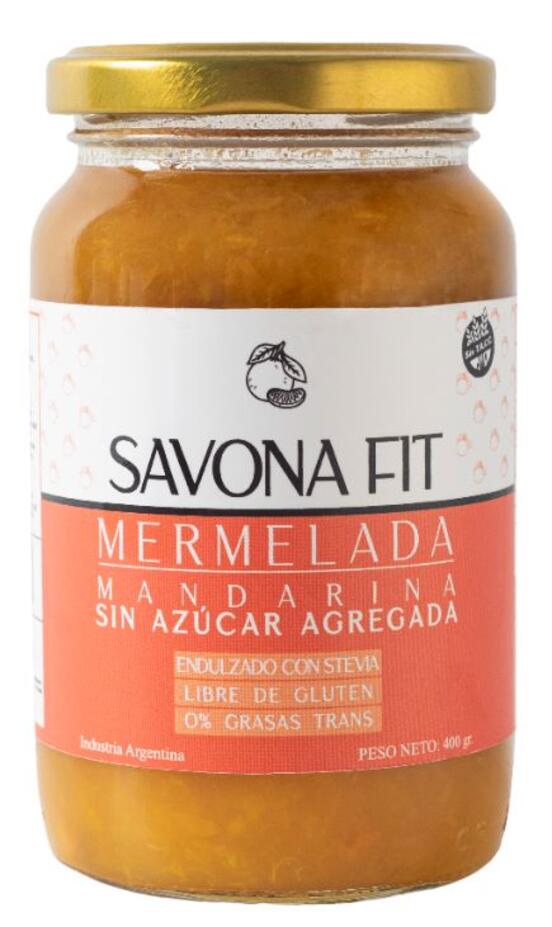 Mermelada de Mandarina sin Azúcar con Stevia x 400 gr = Savona