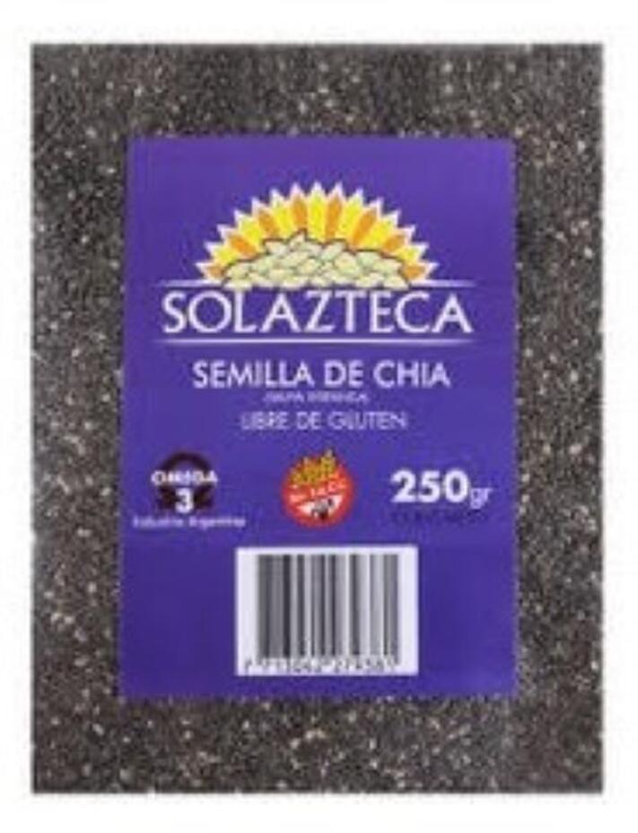 Semilla de chía x 250 gr - Sol Azteca