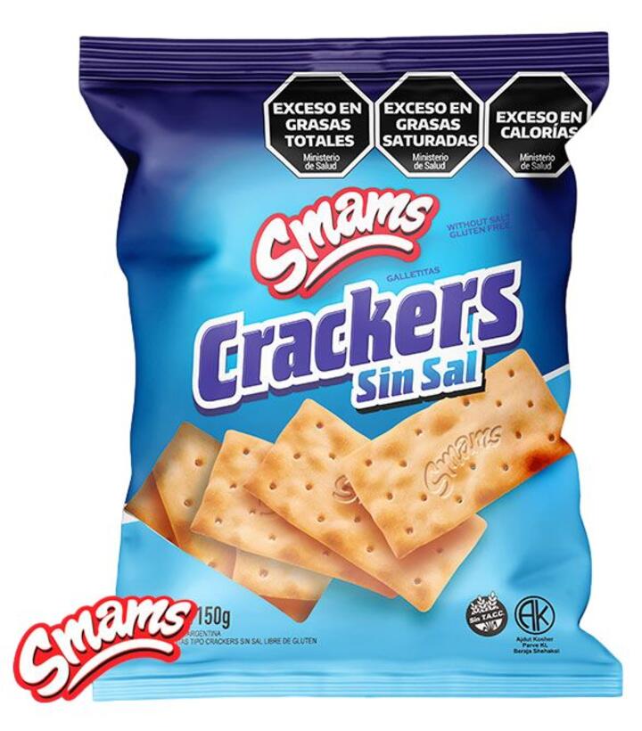 Crackers Light sin sal x 150 gr Smams