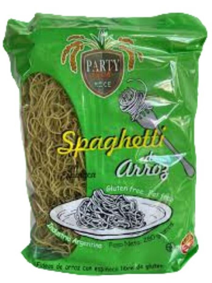 Fideos de Arroz Espinaca Finos Party Beck x 280 gr = Argendiet