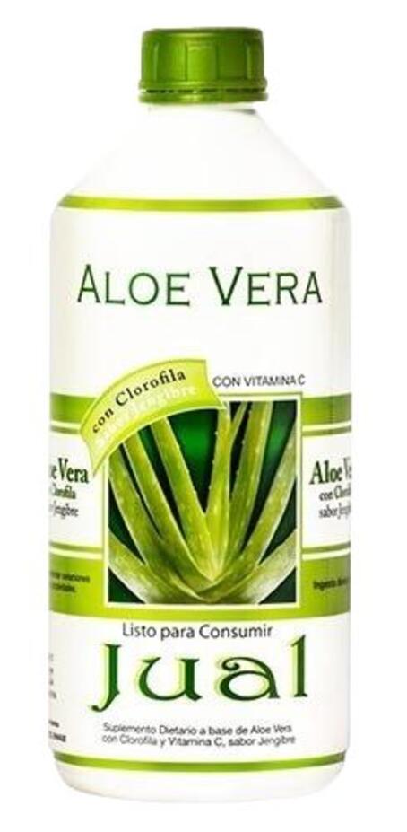 Jugo de Aloe con Clorofila sabor Jengibre x 500 ml - Jual