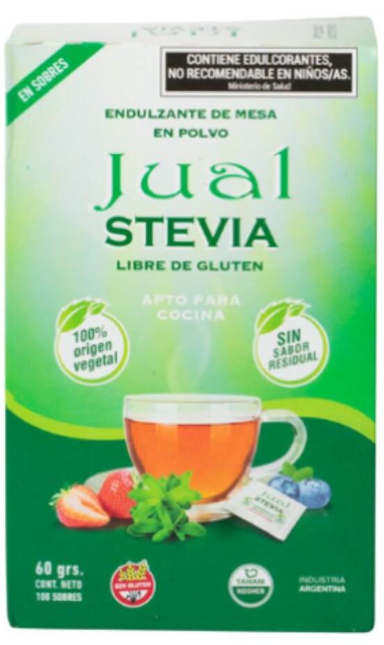 Stevia en polvo x 100 sobres - Jual