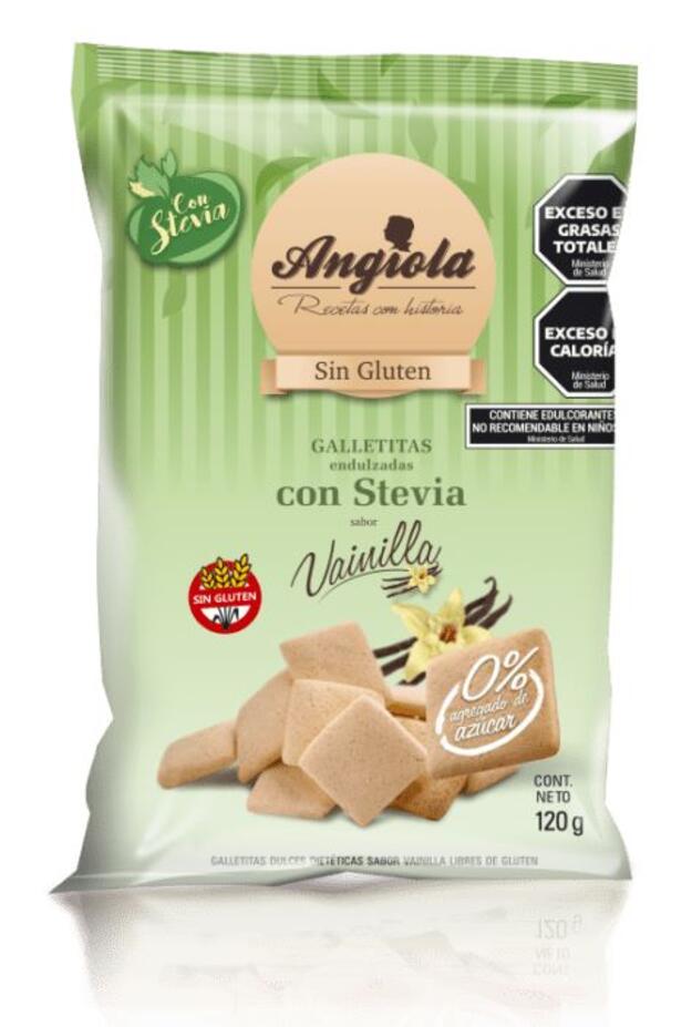 Galletitas sin azucar vainilla x 120 gr Angiola