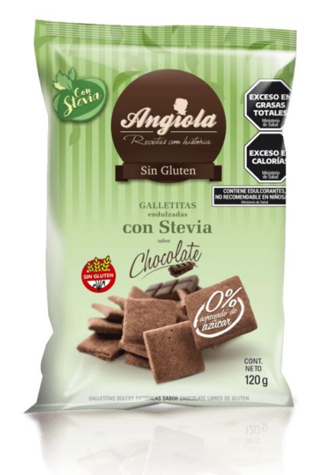 Galletitas sin azucar chocolate x 120 gr Angiola