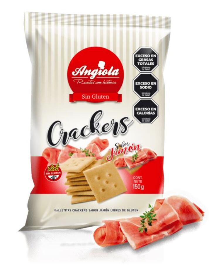 Crackers jamon x 150 gr Angiola