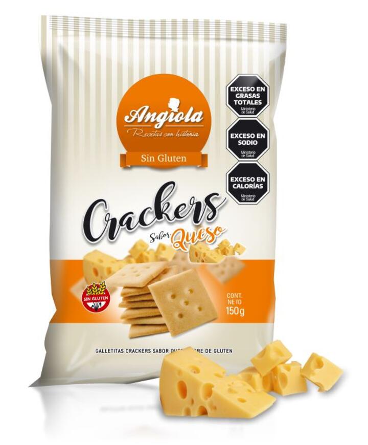 Crackers queso x 150 gr Angiola