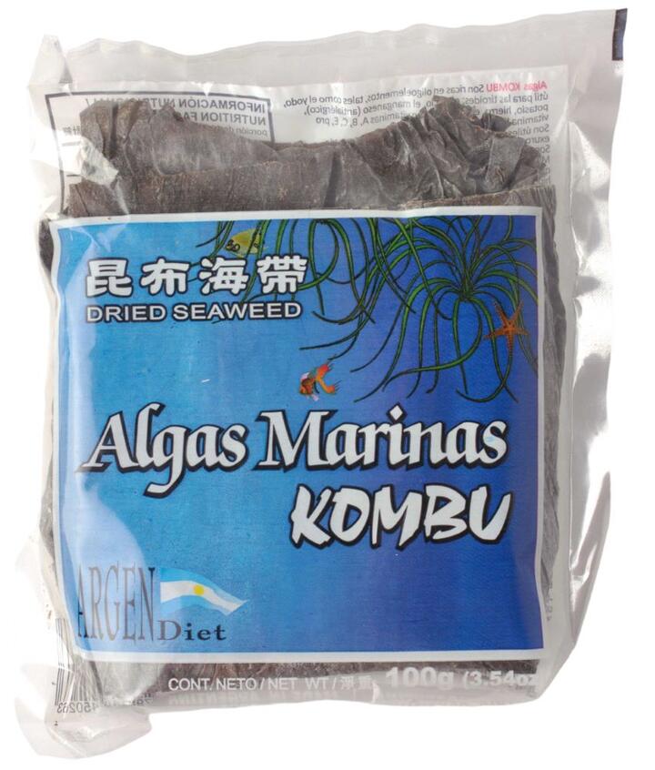 Algas Kombu Entera x 100 gr = Argendiet