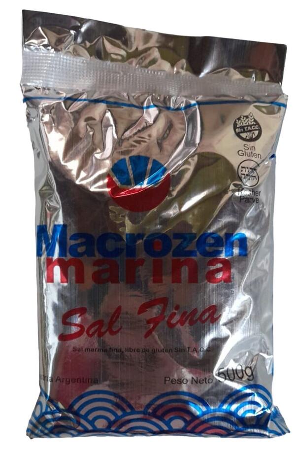 Sal Marina Fina Macrozen x 500 gr = Argendiet