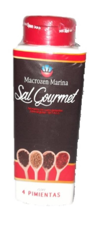 Sal Marina Gourmet con 4 Pimientas x 170 gr = Argendiet