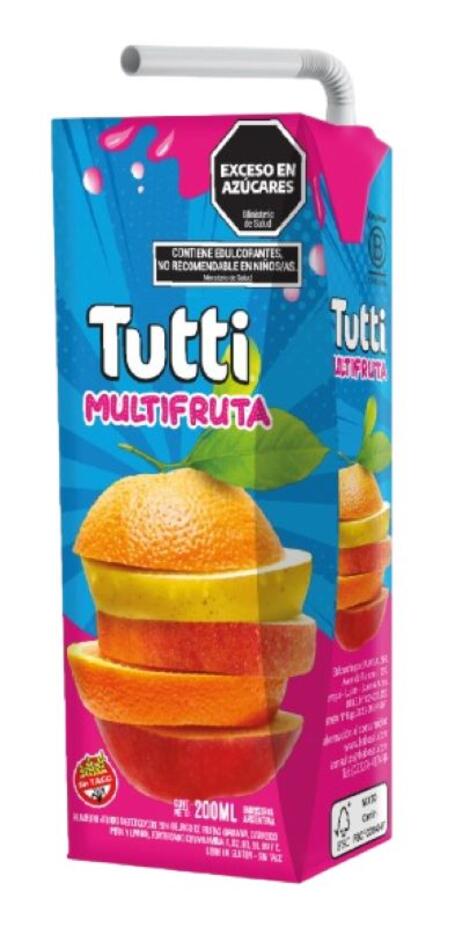 Jugo de Multifruta x 200 cc = Tutti