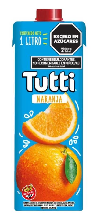 Jugo de Naranja x 1 lt = Tutti