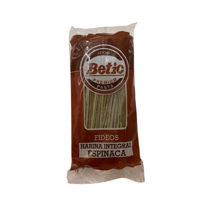 Fideos Integrales Espinaca x 300 gr - Betic