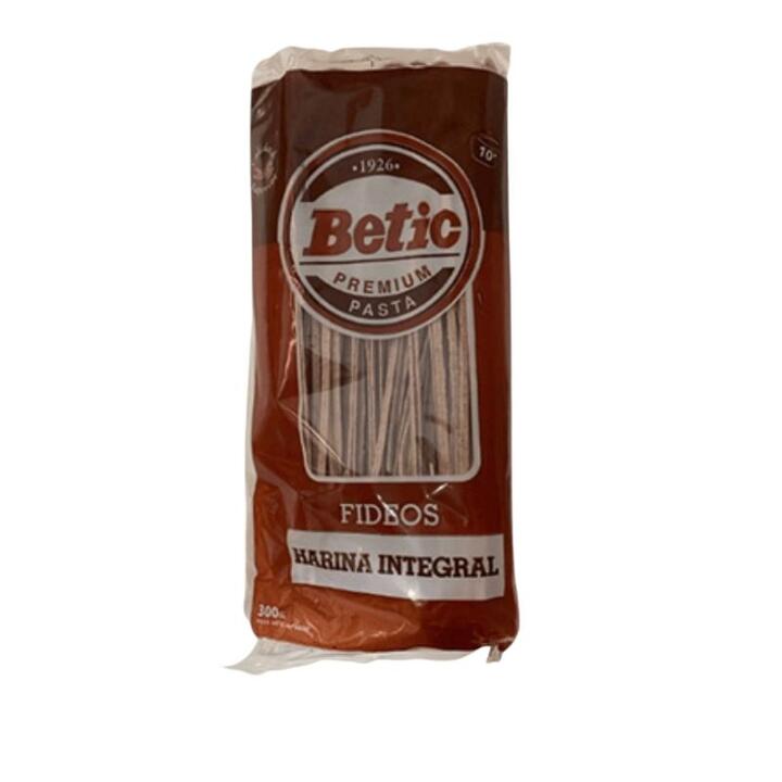 Fideos Integrales Naturales x 300 gr - Betic