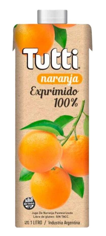 Jugo de Naranja Exprimido x 1 lt = Tutti