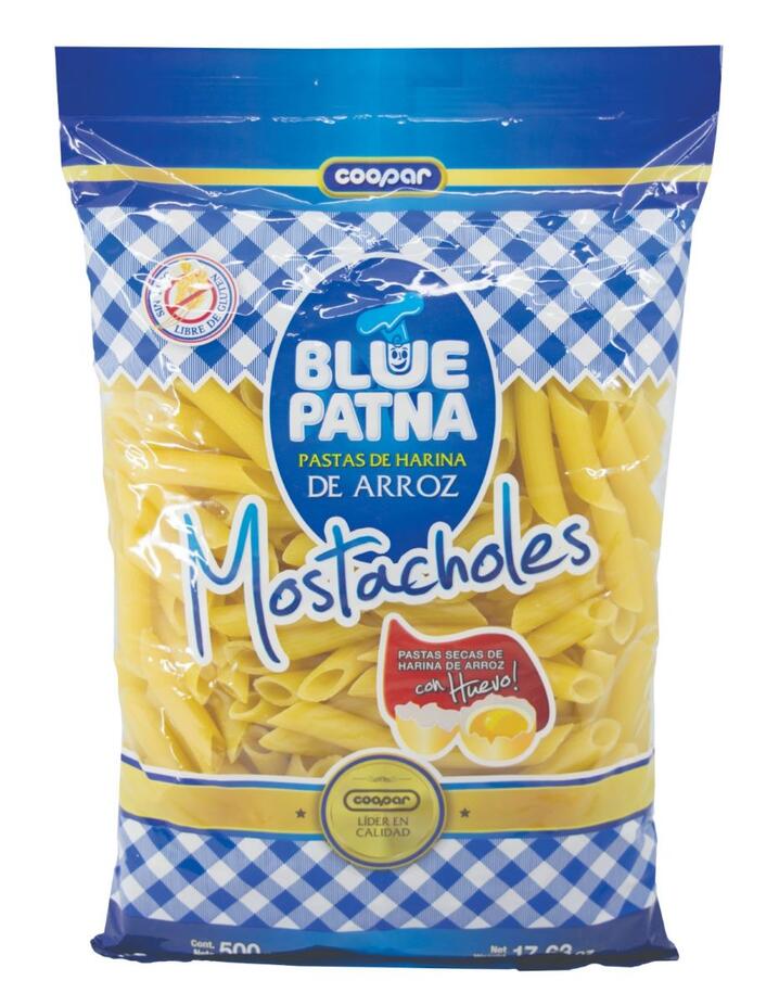 Fideos de Arroz Mostacholes x 500 gr - Blue Patna