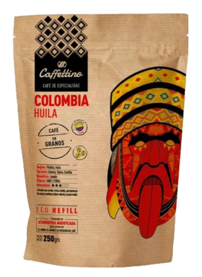 Café de especialidad Colombia Huila en granos x 250 gr Caffettino