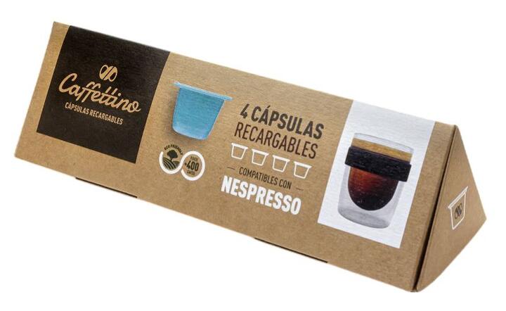 Cápsulas Recargables p/Nespresso x 4 u Caffettino