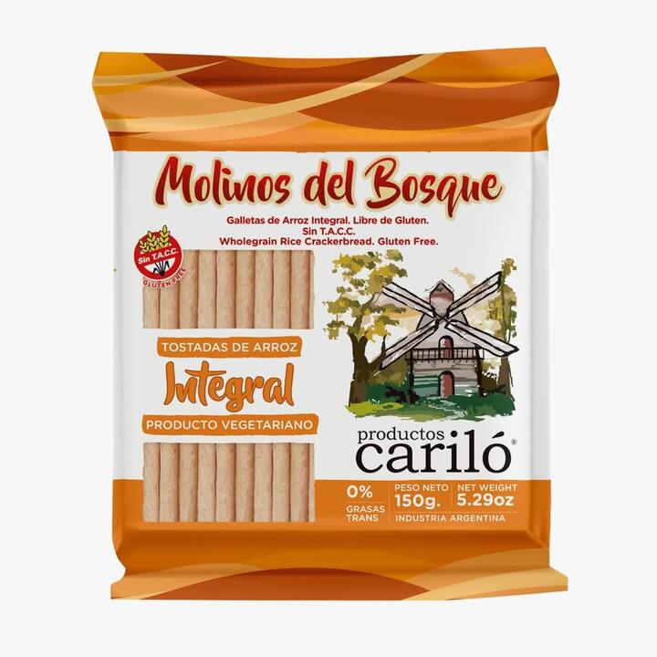 Galletas de Arroz Integrales X 150 gr - Molinos de Bosque