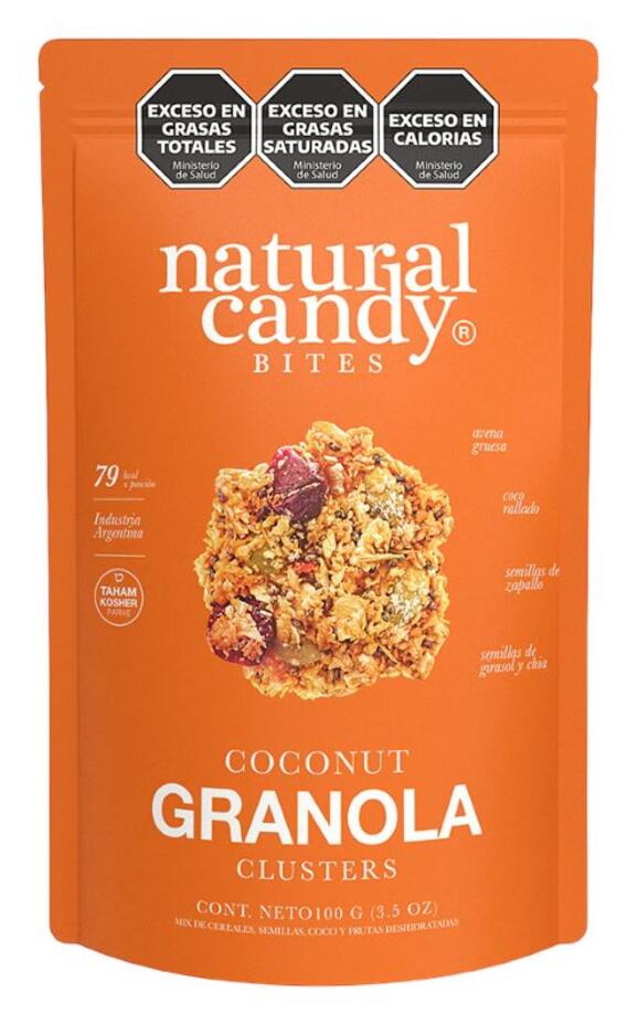 Granola Coconut Cluster Naranja x 200 gr - Natural Candy