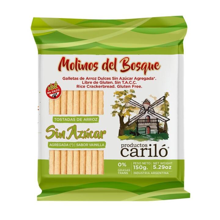 Galletas de Arroz dulces Sin Azúcar x 150 gr - Molinos del Bosque