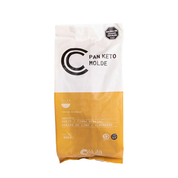 Pan Keto Molde x 800 gr Célula Cocina