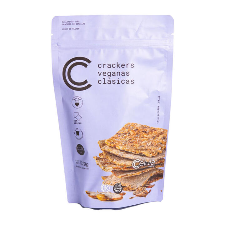 Crackers Proteicas Low Carb x 120 gr Célula Cocina