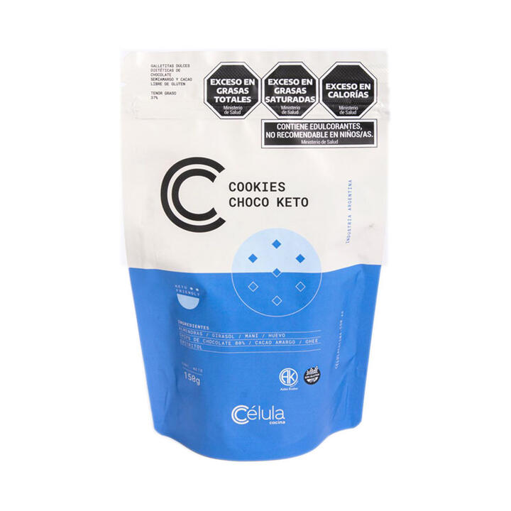 Cookies Choco Keto x 150 gr Célula Cocina