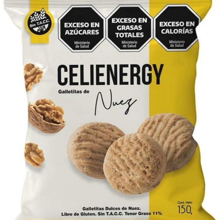 Galletitas de Nuez x 150 gr = Celienergy