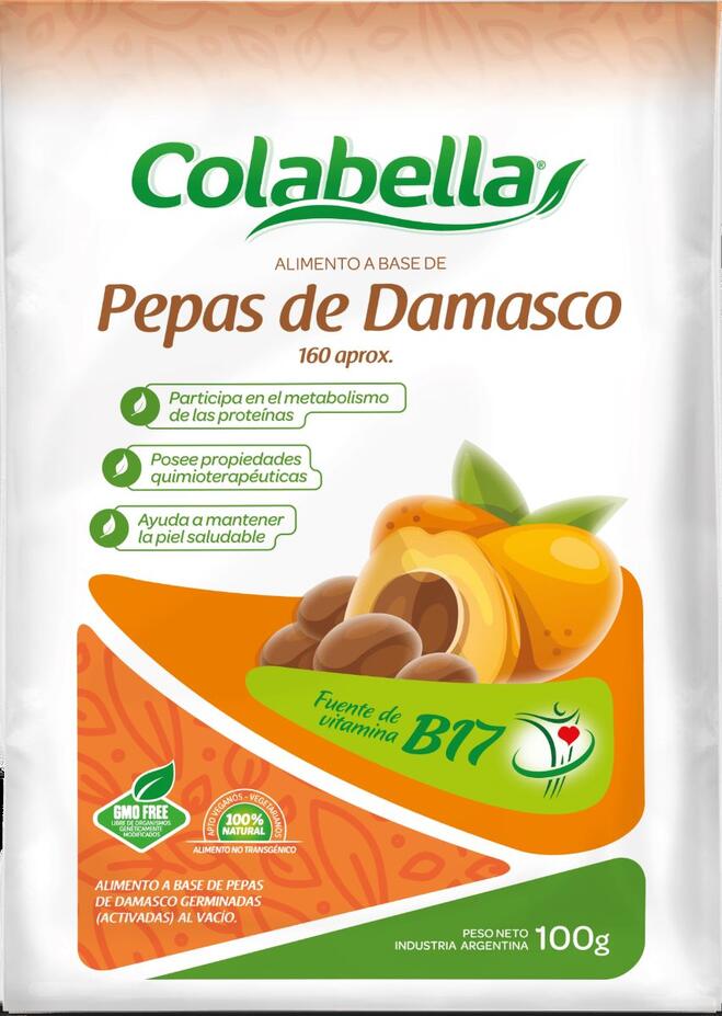 Carozo de Damasco Pepitas x 100 gr - Colabella