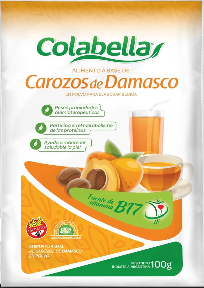 Carozo de Damasco en polvo 100 gr - Colabella