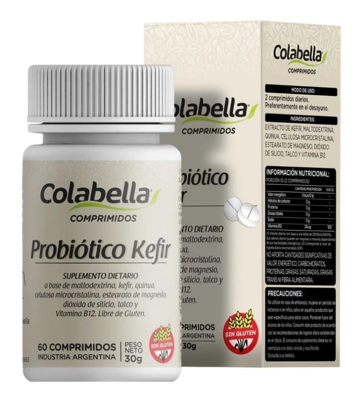 Suplemento de Probiótico Kefir x 60 comp - Colabella