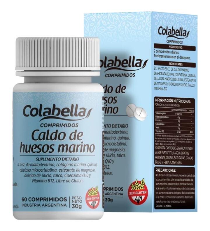 Suplemento Caldo de Hueso Vacuno x 60 comp - Colabella