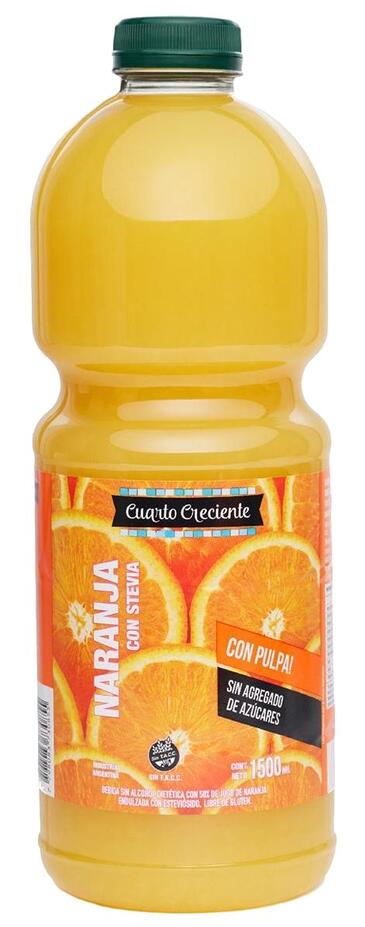 Jugo de Naranja c/Stevia x 1500 cc  Cuarto Creciente