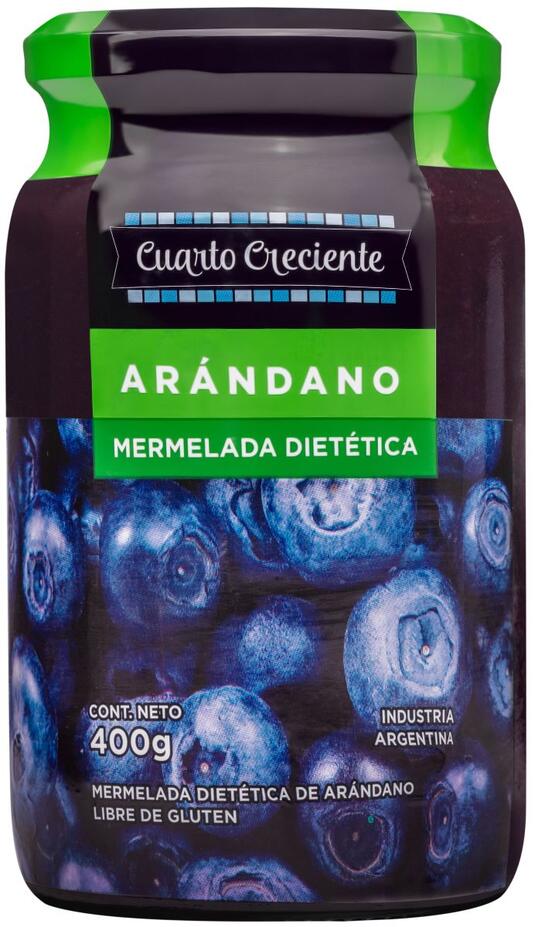 Mermeladas Diet Arándanos x 400 gr Cuarto Creciente