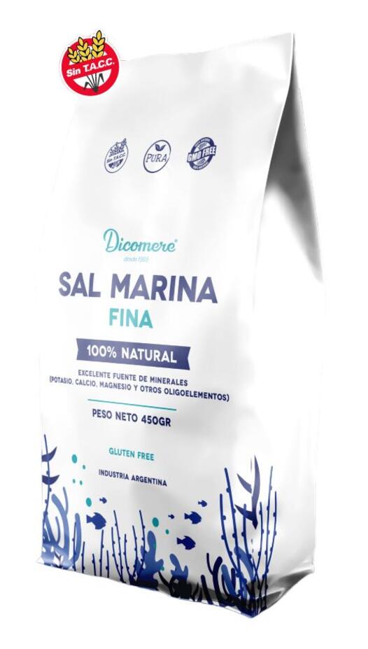 Sal Marina Fina 100% Natural x 450 gr Dicomere