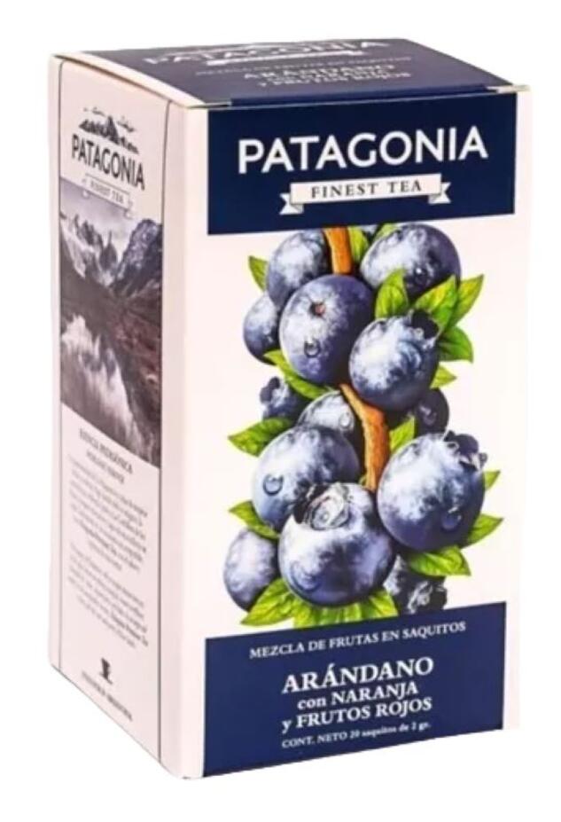 Te Arandano Con Frutos Rojos Y Naranja X 20 Saq = Patagonia & Mate