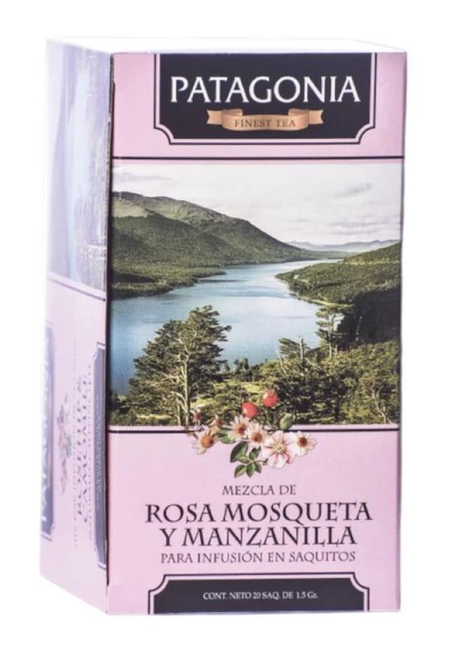 Te Rosa Mosqueta & Manzanilla X 20 Saq = Patagonia & Mate