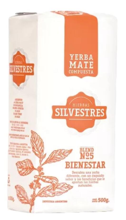 Yerba Mate Silvestre Nro 5 Bienestar - Hierbas Silvestres