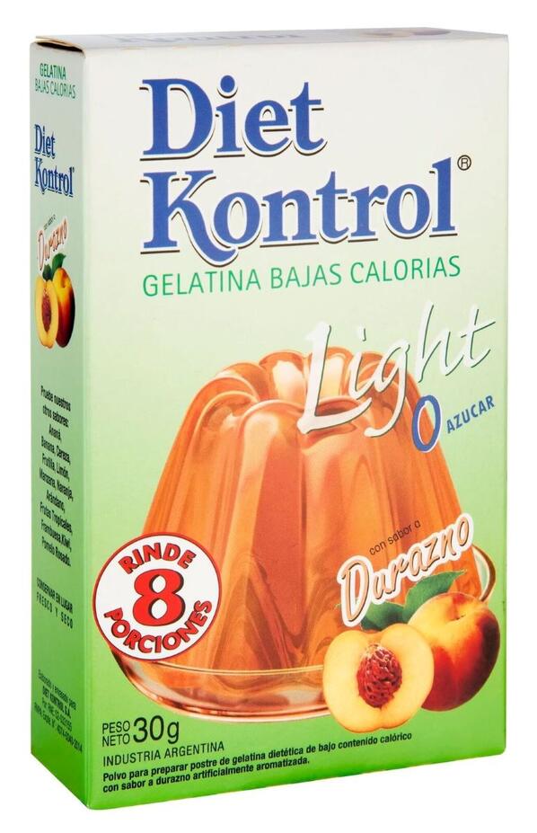 Gelatina Durazno x 30 gr Diet Kontrol