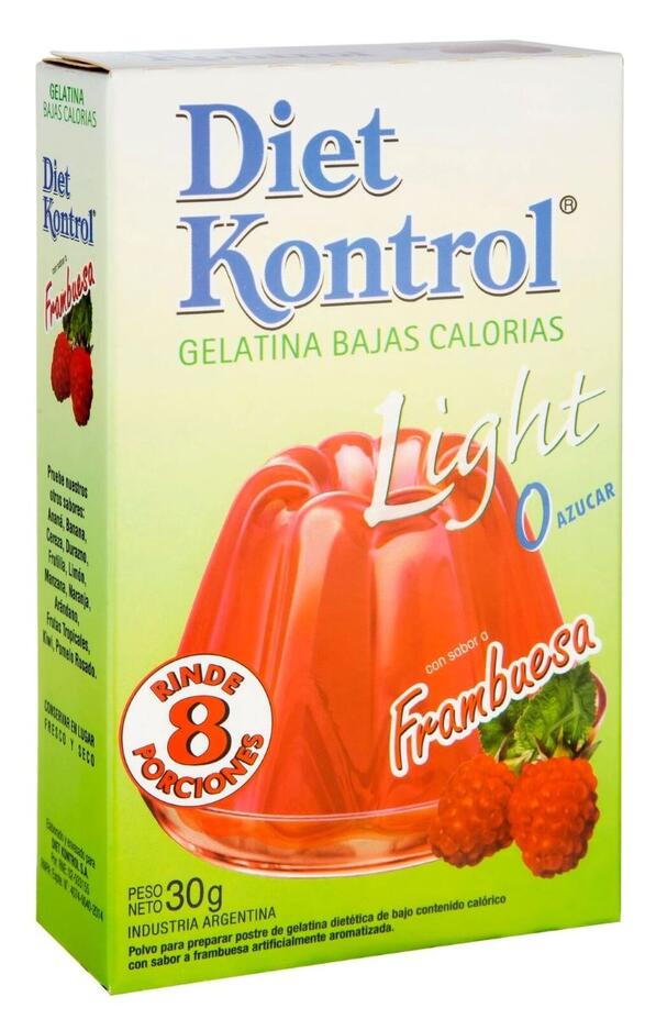 Gelatina Frambuesa x 30 gr Diet Kontrol