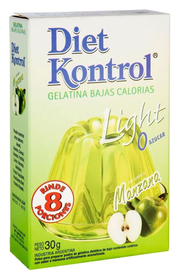 Gelatina Manzana x 30 gr Diet Kontrol