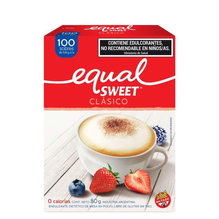 Equalsweet Clasico x 100 sobres