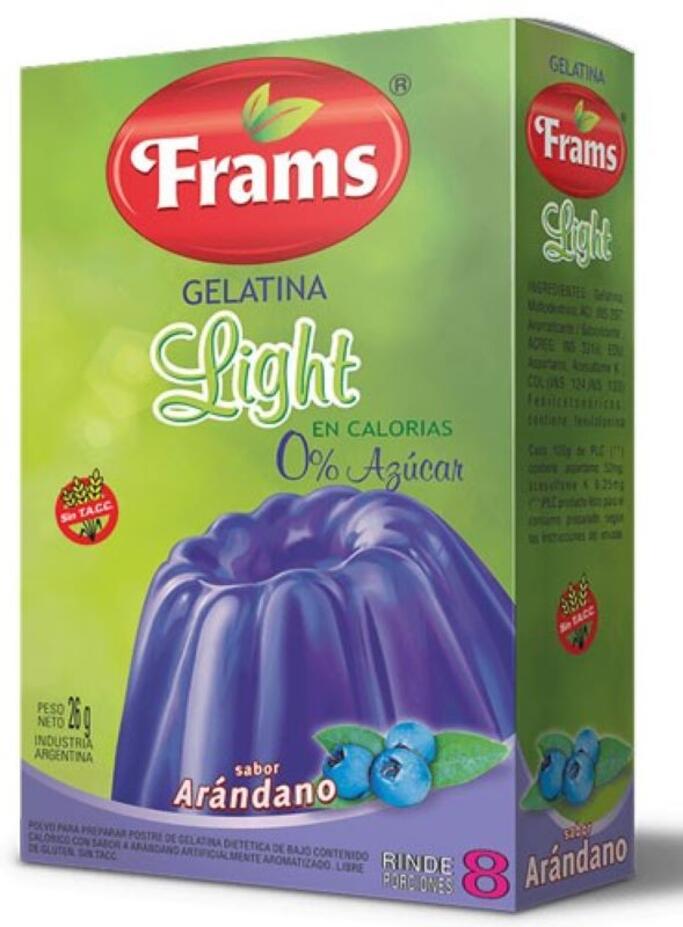 Gelatina Arandano x 26 gr Frams